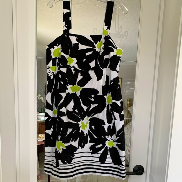 🌴 Cotton Karin Stevens Sundress Sz 14W - Picture 1 of 7